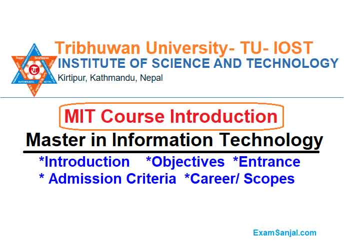 MIT Master of Information Technology in TU Tribhuwan University MIT