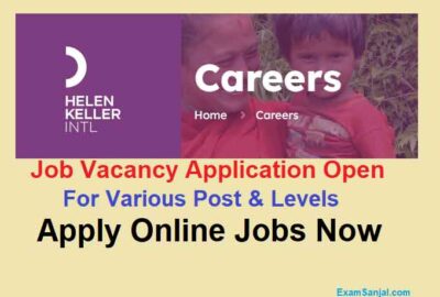 Finance Director & Other Posts Job Vacancy at Helen Keller Apply Foreign Project Jobs