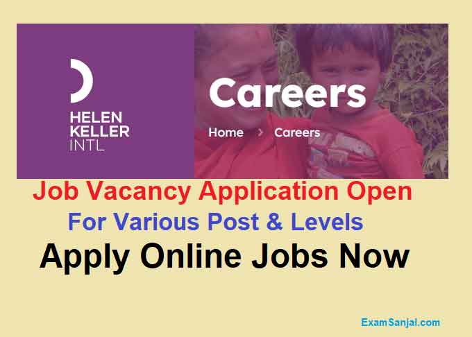 Finance Director & Other Posts Job Vacancy at Helen Keller Apply Foreign Project Jobs